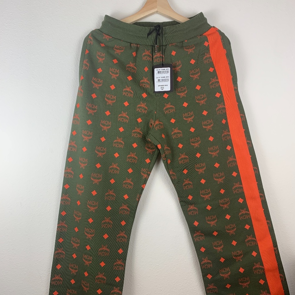 Authentic NWT MCM Logo Track Pants Sweatpants Size XS